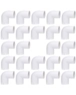 24-Pk 3/4 in. Schedule 40 PVC 90-Degree Elbow NSF Pipe Fittings SCH40 ASTM D2466