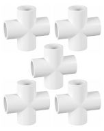 5-PK 1-1/4 in. SCH-40 PVC Cross Fittings NSF ASTM D2466 1.25"