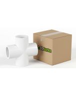 96/Box 1 in. SCH-40 PVC Cross 4-Way Fittings ASTM D2466 1" Wholesale Plumbing Supply