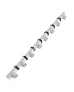 SCH-40 Manifold 1/2" FNPT Inlet, 1/2" FNPT Outlet, 8-Port Open, ASTM D2466 Modular PVC Fitting Kit