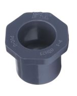2 x 3/4 in. Schedule 80 PVC Reducing Ring/Reducer Bushing, Sch-80 Pipe NSF Fitting, 2" Spigot x 3/4" Slip/Socket