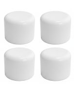 4-Pack 1" SCH-40 PVC End Caps Plumbing Grade Fittings NSF-PW UPC ASTM ANSI D2466