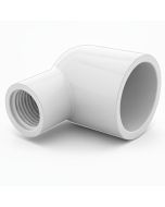 1 x 1/2 in SCH-40 PVC Female Reducing Elbow ASTM D2466 NSF 1" SLIP x 1/2" Female NPT Threaded