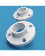 2-Pack 2 in. PVC SCH40/80 TS Flange ASTM D2466/D2467 (Socket-Type High Pressure Pipe Fittings)