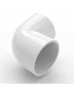 6 in. Schedule 40 PVC 90-Degree Elbow Pipe Fitting NSF SCH40 ASTM D2466 6" Socket for HVAC/Plumbing