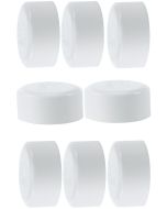 8-Pk 6" SCH40 PVC End Cap/Plug Pressure Pipe Fitting NSF-PW White ASTM D2466