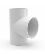 6 in. Schedule-40 PVC Tee 3-Way Pressure Pipe Fitting NSF SCH40 ASTM D2466 6" Slip/Socket SxSxS