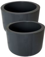 2-Pk 3 in. Schedule 80 PVC End Cap Pipe Fitting NSF SCH80 ASTM D2467