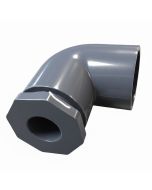 247Garden 3/4" x 1/2" SCH-80 PVC 90-Degree Reducing Elbow Fittings NSF ASTM D2467 High Pressure Engineering Kit 2PC