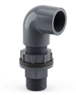 1/2 in. SCH-80 PVC 90-Degreen Socket to Male Threaded Tank Connector Fitting Kit ASTM D2467