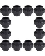 12-Pack 3/4 in. Schedule 80 PVC Unions SCH80 Socket Pipe Repair Fittings ASTM D2467/F1970