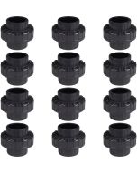 12-Pack 1 in. Schedule 80 PVC Unions Sch-80 Pipe Repair Fittings Slip/Socket ASTM D2467/F1970