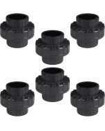 6-Pack 1/2 in. Schedule 80 PVC Unions SCH80 Pipe Repair/Joint Fittings Socket-Type ASTM D2467/F1970