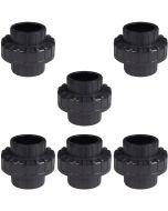 6-Pack 1 in. Schedule 80 PVC Unions Sch-80 Pipe Repair Fittings Slip/Socket ASTM D2467/F1970