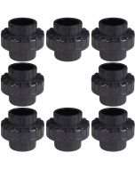8-Pack 3/4 in. Schedule 80 PVC Unions SCH80 Socket Pipe Repair Fittings ASTM D2467/F1970