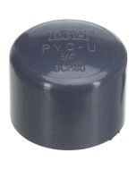 3/4 in. Schedule 80 PVC End Cap Slip/Socket NSF ASTM D2467 High Pressure Pipe Fitting