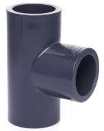1/2 in. Schedule 80 PVC Tee 3-Way Straight T High Pressure Pipe Fitting NSF SCH-80 ASTM D2467 Socket