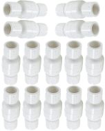 14-Pack 3/4 in. Schedule 40 PVC In-Line Spring Check Valves, Socket