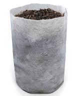 80-Pack 2-Gallon Tall Starter Plant Grow Bags White 60GSM Deep Aeration Fabric Pots BPA-Free 7D x 12H