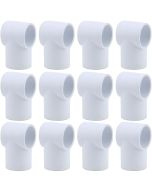 12-Pack 3/4 in. PVC SCH-40 Slip Sling Tee Fitting Furniture-Grade Pass-Through T-Connector