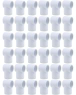 36-Pack 3/4 in. PVC SCH-40 Slip Sling Tee Fitting Furniture-Grade Pass-Through T-Connector