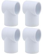 4-Pack 3/4 in. PVC SCH-40 Slip Sling Tee Fitting Furniture-Grade Pass-Through T-Connector