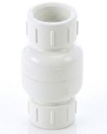 1/2 in. Schedule 40 PVC In-Line Spring Check Valve Pipe Fitting, Threaded Ends