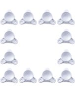 12-Pack 1-1/4 in. PVC Table Screw Caps Leg Fittings - ASTM SCH40 Furniture-Grade