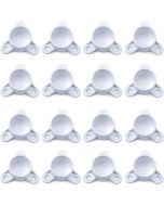 16-Pack 1-1/4 in. PVC Table Screw Caps Leg Fittings - ASTM SCH40 Furniture-Grade