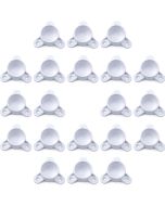 20-Pack 3/4 in. PVC Table Screw Caps Leg Fittings - ASTM SCH40 Furniture-Grade