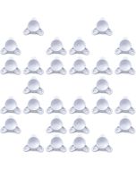 28-Pack 3/4 in. PVC Table Screw Caps Leg Fittings - ASTM SCH40 Furniture-Grade