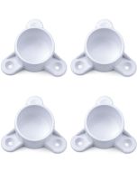 4-Pack 1 in. PVC Table Screw Caps Leg Fitting - ASTM SCH40 Furniture-Grade