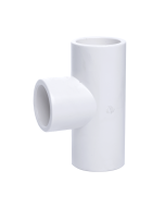 2 in. Schedule-40 PVC Tee 3-Way Pipe Fitting NSF SCH40 ASTM D2466 2" Socket