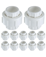 12-Pack 3/4 in. Schedule 40 PVC Unions w/ O-Ring Slip/Socket Pipe Fitting ASTM D2466/F1970
