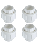 4-Pack 1 in. PVC Pipe Union w/ O-Ring for SCH40/SCH80 PVC Pipe Socket-Fitting (SxS) ASTM D2466/F1970