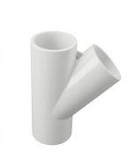 1-1/4 in. Schedule 40 PVC Skew Tee 3-Way 45-Degree Lateral Wye Pipe Y-Fitting NSF SCH40 ASTM D2466 1.25"