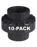 10-Pack 1 in. Schedule 80 PVC Unions Threaded-Type Fittings ASTM D2467/F1970