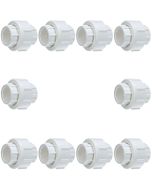 10-Pack 3/4 in. Schedule 40 PVC Unions w/ O-Ring Threaded-Type Pipe Fittings ASTM D2466/F1970