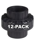12-Pack 1 in. Schedule 80 PVC Unions Threaded-Type Fittings ASTM D2467/F1970