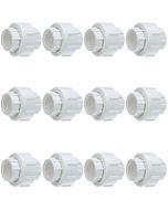 12-Pack 3/4 in. Schedule 40 PVC Unions w/ O-Ring Threaded-Type Pipe Fittings ASTM D2466/F1970