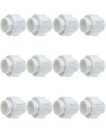 12-Pack 1 in. PVC Pipe Unions w/ O-Ring for SCH40 PVC Pipe Threaded-Type ASTM D2466/F1970 1" FNPT x FNPT