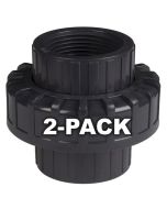 2-Pack 1 in. Schedule 80 PVC Unions Threaded-Type Fittings ASTM D2467/F1970