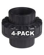 4-Pack 1 in. Schedule 80 PVC Unions Threaded-Type Fittings ASTM D2467/F1970