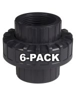 6-Pack 1 in. Schedule 80 PVC Unions Threaded-Type Fittings ASTM D2467/F1970