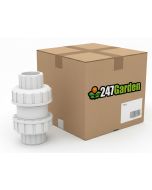 25PC/BOX 1-1/2 in. SCH-40 PVC True Union Ball Check Valves Socket-Type ASTM D2466/F1970 One-Way Pro-Flow Control Fittings Wholesale