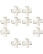 10-Pack 1 in. SCH-40 PVC Cross Fittings ASTM D2466 1"