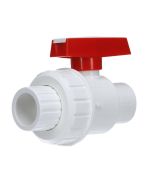 3/4 in. Schedule 40 PVC Single Union Ball Valve SxS Socket-Fitting NSF-Certified